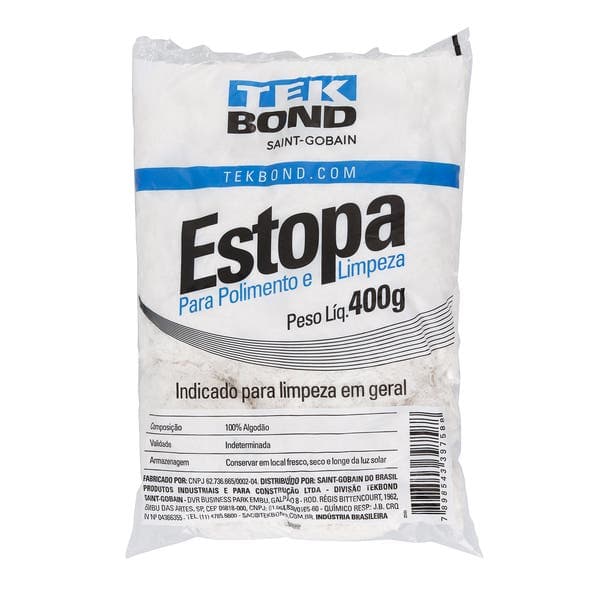 Estopa para Polimento e Limpeza 400g Tekbond