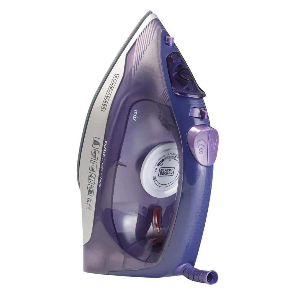 Ferro a Vapor Ceramic Gliss Lilás - Black&decker — Ferro a Vapor Ceramic Gliss Lilás - Black&decker · Ref. 36539