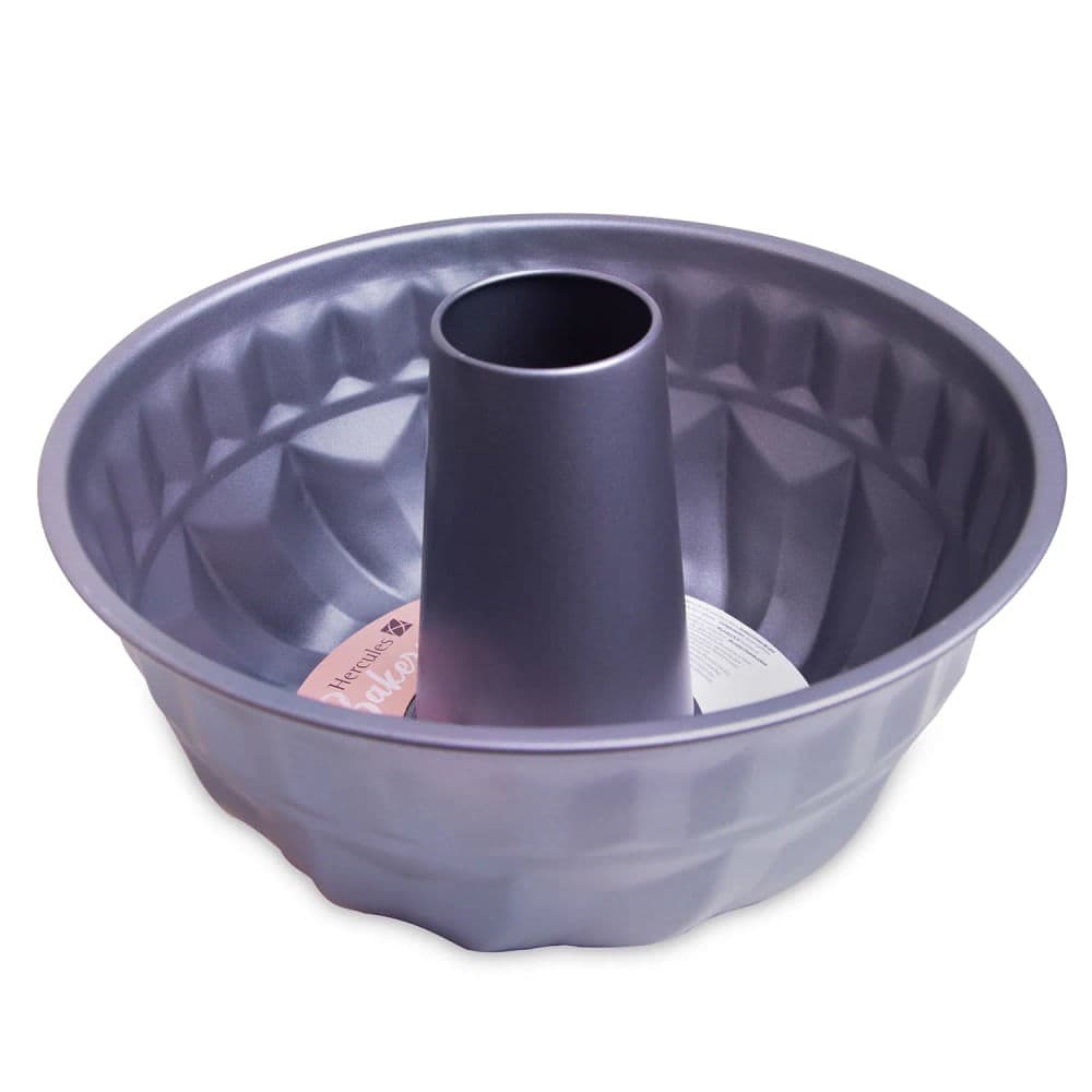 Forma para Bolo Redonda Bakery com Furo Antiaderente 22,5cm - Hercules