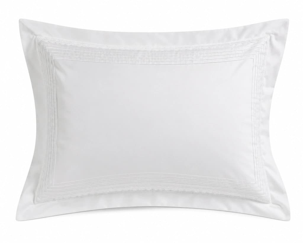 Fronha Avulsa Darling Branca Bordado 4 Abas 600 Fios Muguet Home