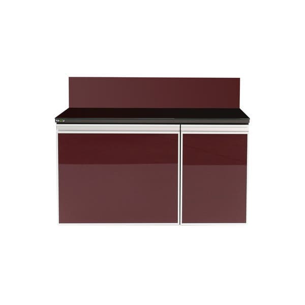 Gabinete para Banheiro 50x89x43cm Ébano e Búlgaro Massimo Mazzu