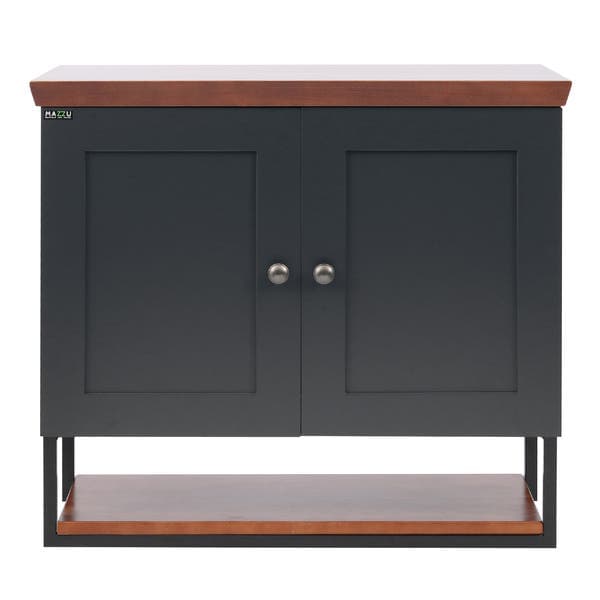Gabinete para Banheiro 80cm Madeira MDF Petróleo Nórdic Mazzu
