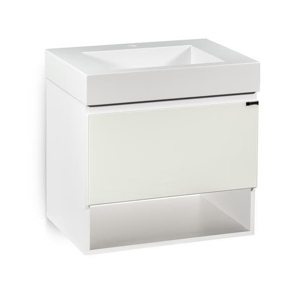 Gabinete para Banheiro com Cuba 60cm Branco Rennes Venturi