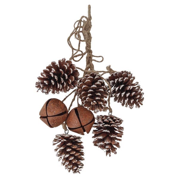 Galho Decorativo Marrom Metal e Madeira 47x19x17cm Cromus