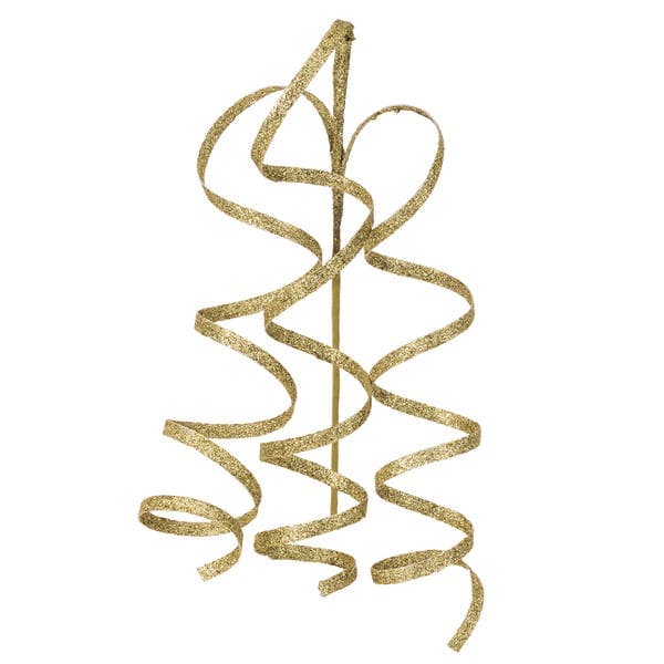 Galho Plástico e Metal Dourado Cromus 34x10cm