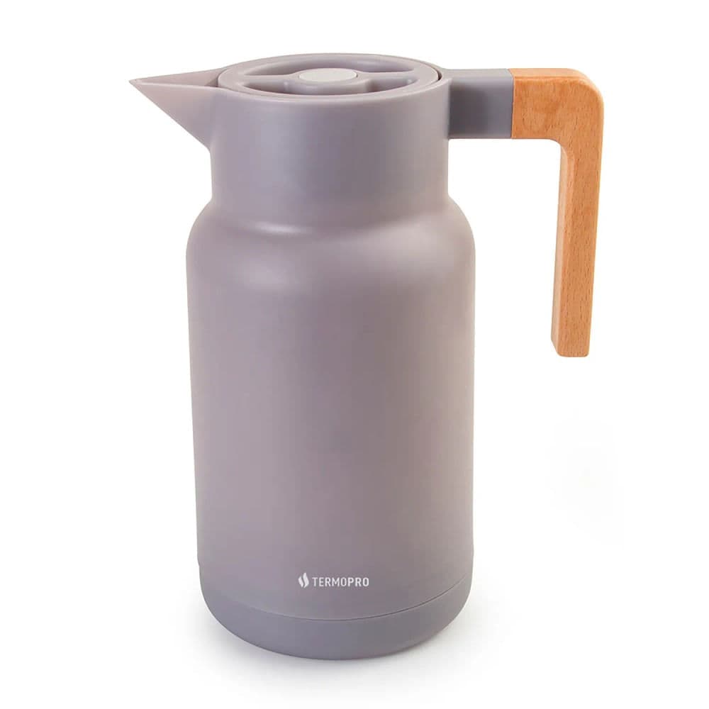Garrafa Térmica Wood Fashion 1l Cinza - Termopro