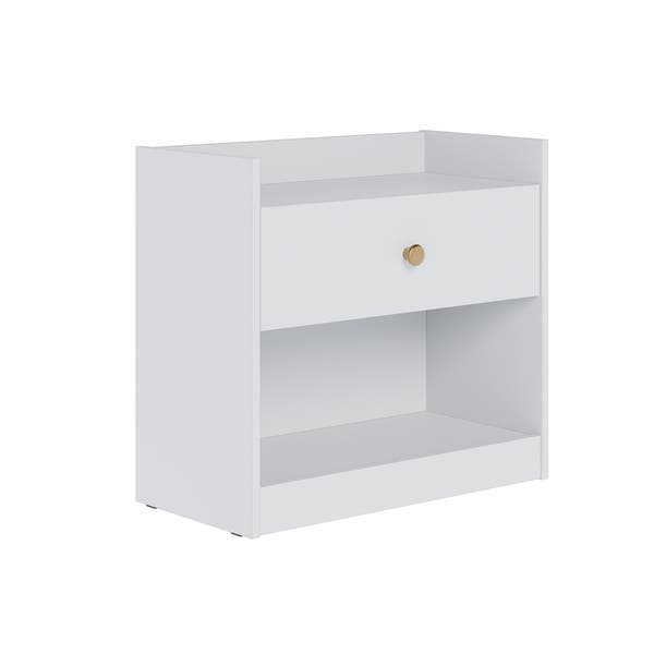 Gaveteiro 55x60x30cm MDP Branco com Gaveta Alef Colibri Móveis