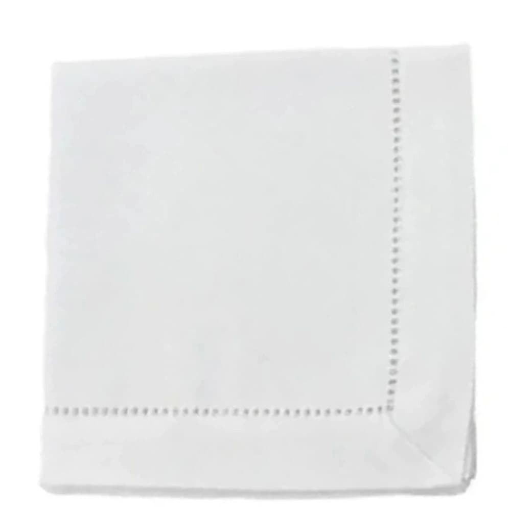 Guardanapo de Algodão Branco 50cm 4pçs