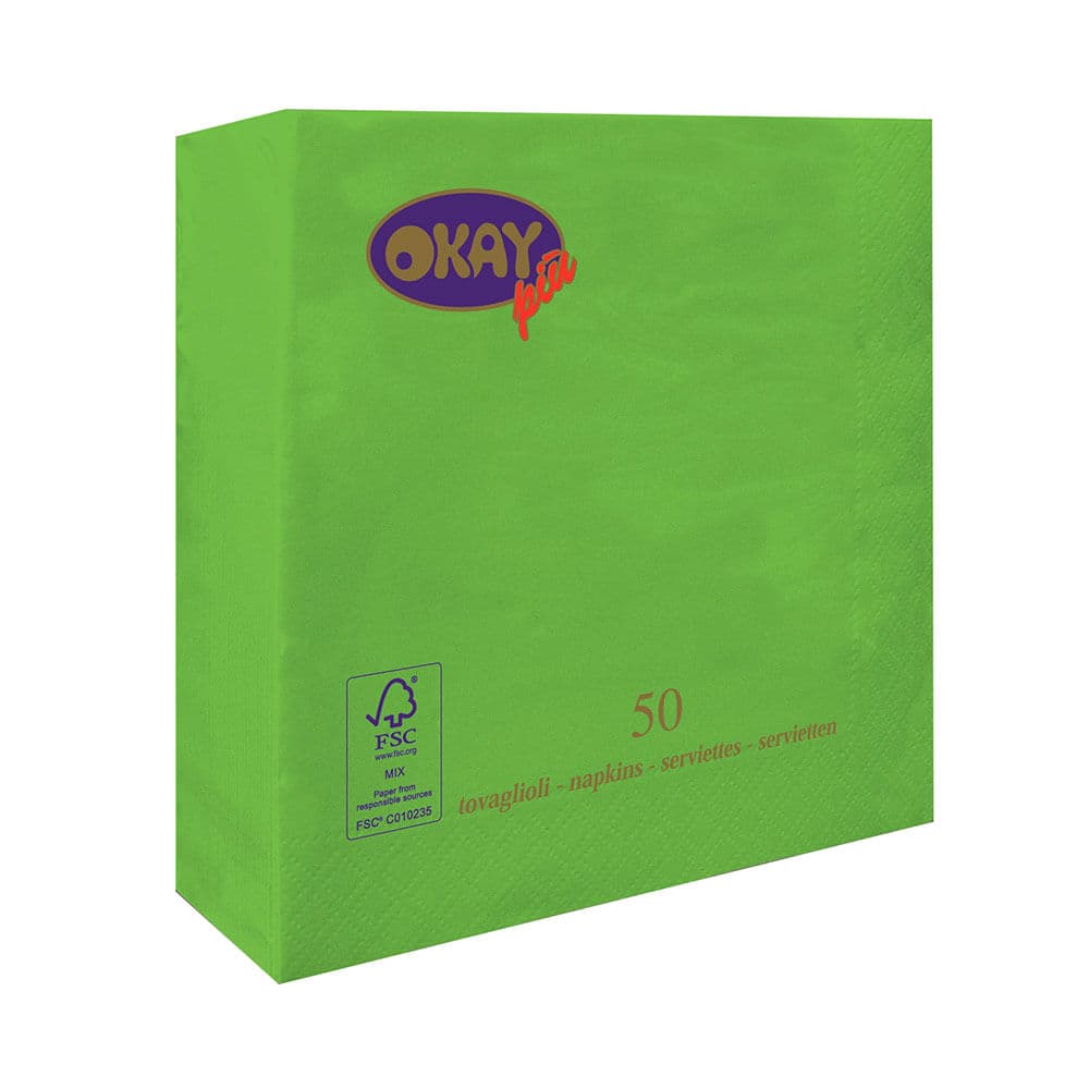 Guardanapo de Papel Folha Dupla 50 Folhas Kiwi - Okay