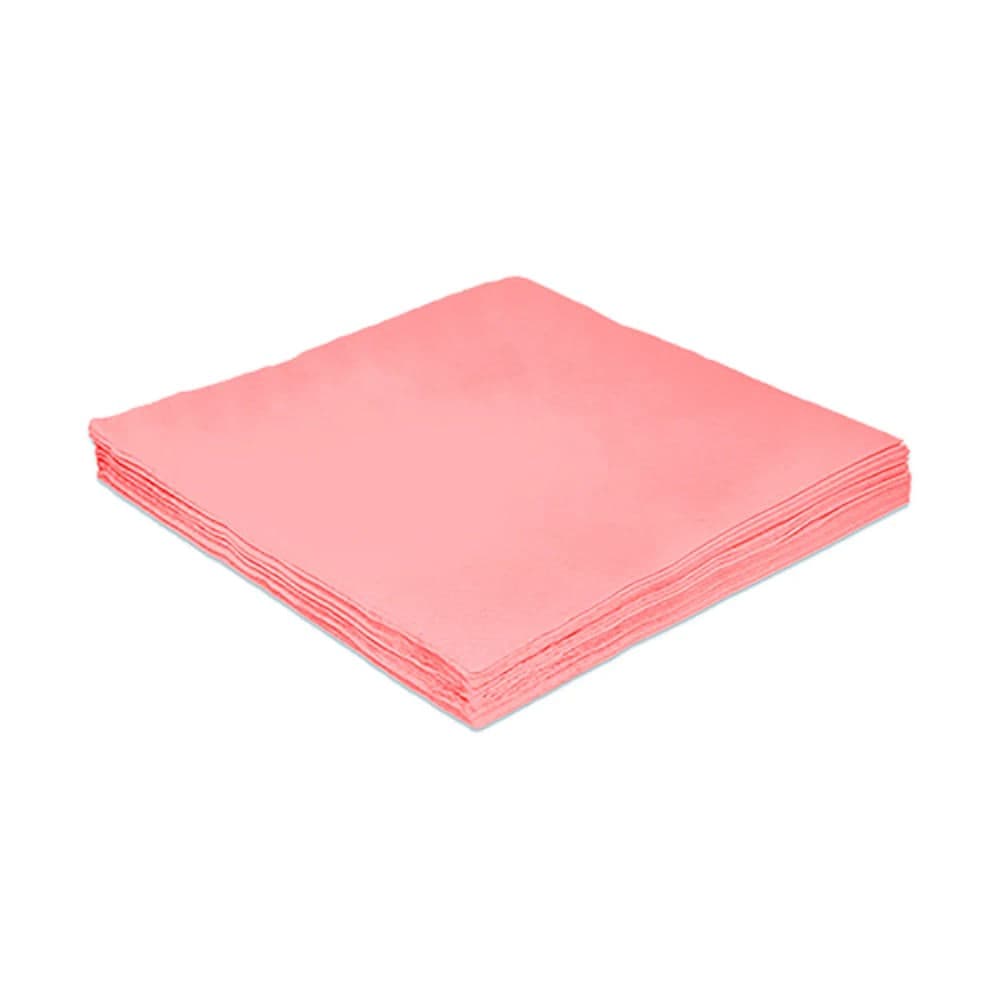 Guardanapo de Papel Folha Dupla Rosa Bebê 25cm - Silver Plastic
