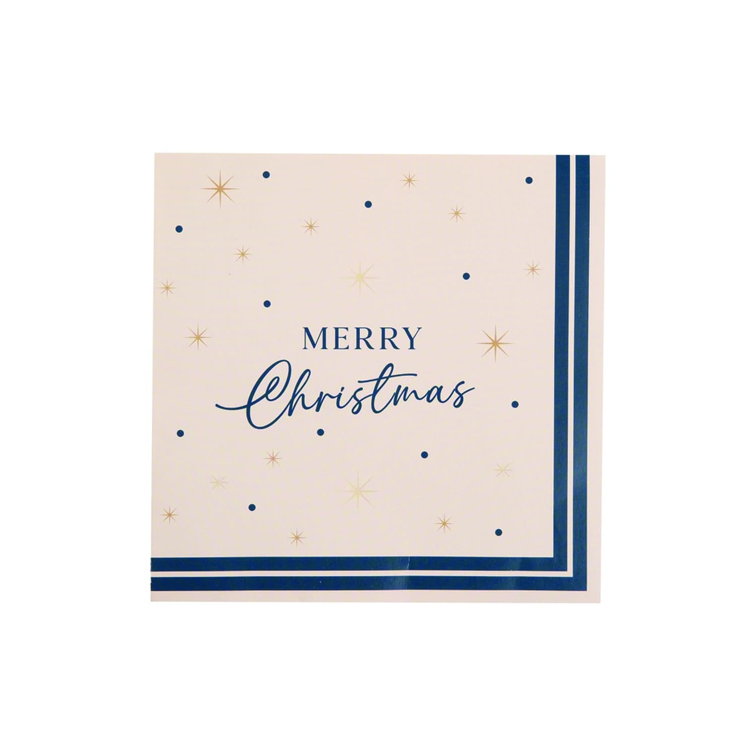 Guardanapo de Papel Natal Merry Christmas 33cm Creme - Hub.me