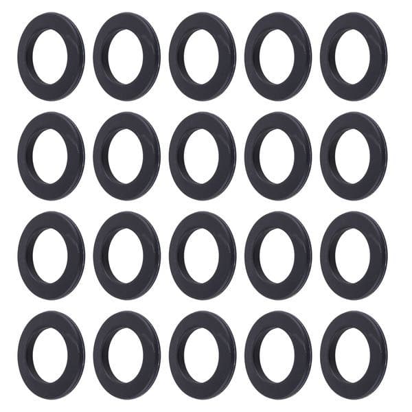 Ilhós para Cortina 28mm Plástico Preto 20 Peças Couselo