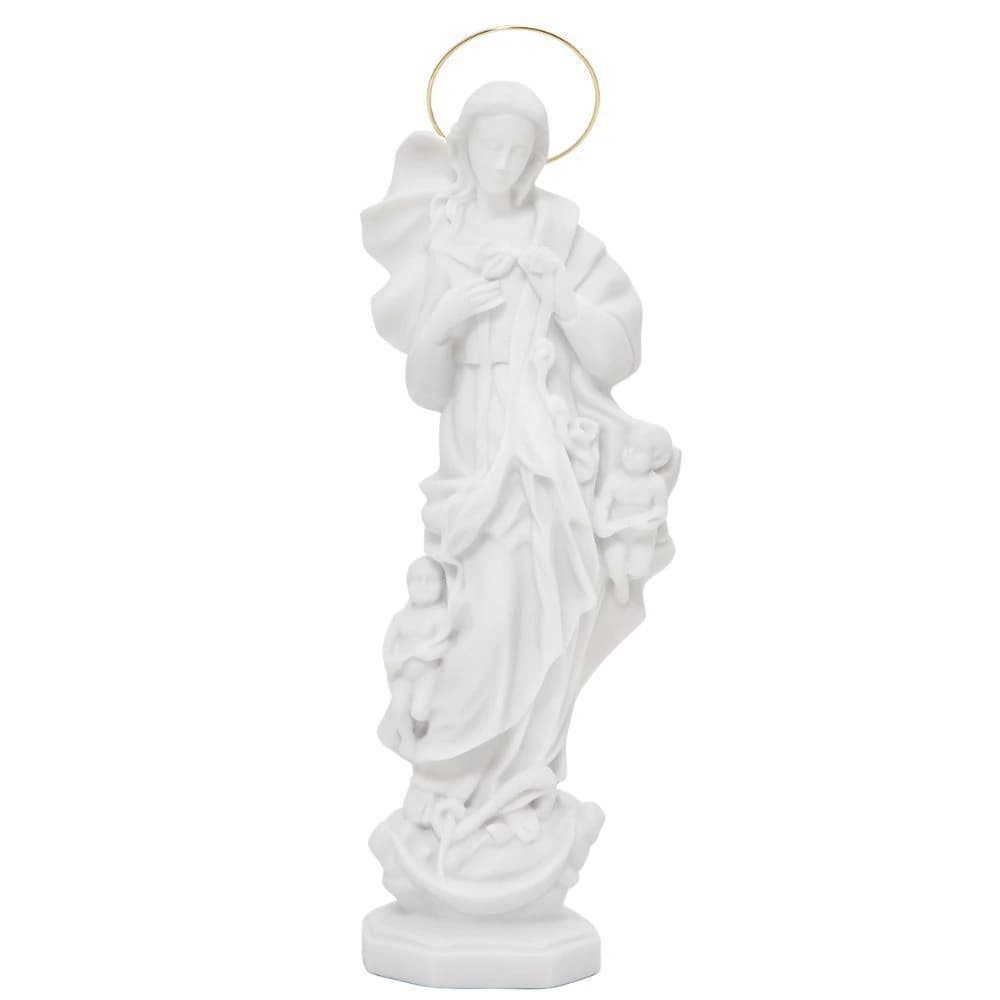 Imagem Nossa Senhora Desatadora dos Nós em Pó de Mármore 30cm