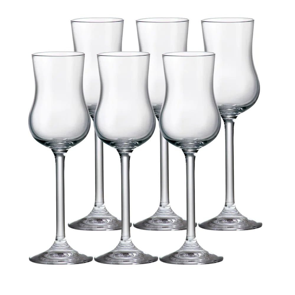 Jogo de 6 Tacas para Grappa em Cristal - Bohemia