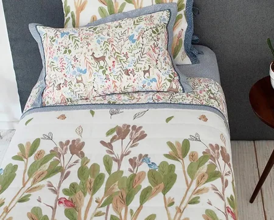 Jogo de Cama Buddemeyer Solteiro King - 160 Fios - Floresta