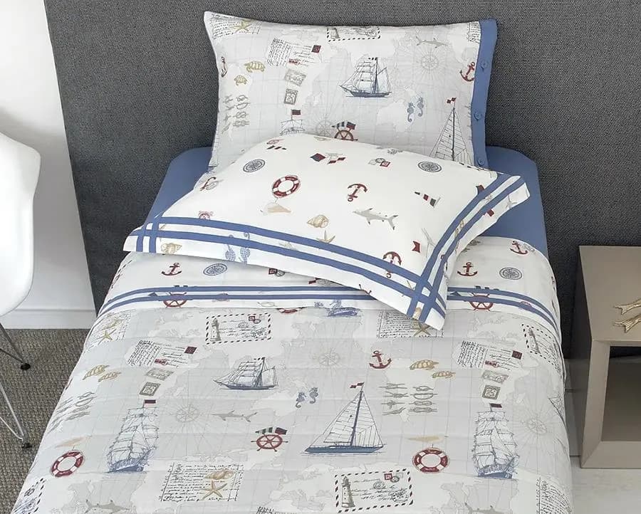 Jogo de Cama Buddemeyer Solteiro King - 160 Fios - Navegação