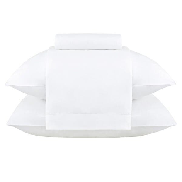 Jogo de Cama Casal Queen Size Algodão 200 Fios Branco Buddemeyer