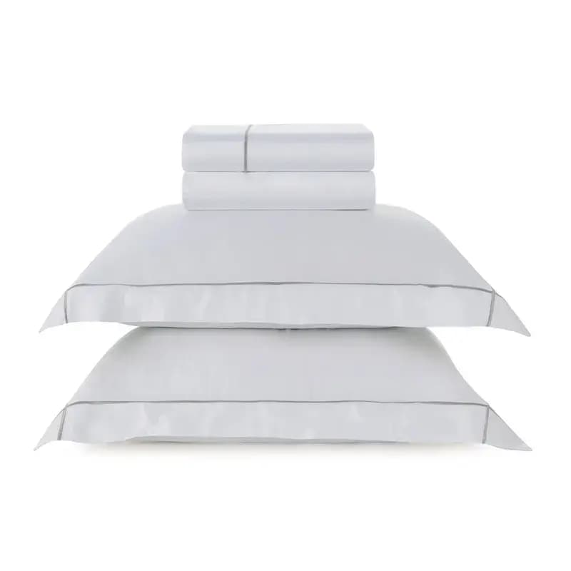 Jogo de Cama King Girelli 300 Fios Branco\/Fendi Trussardi — King