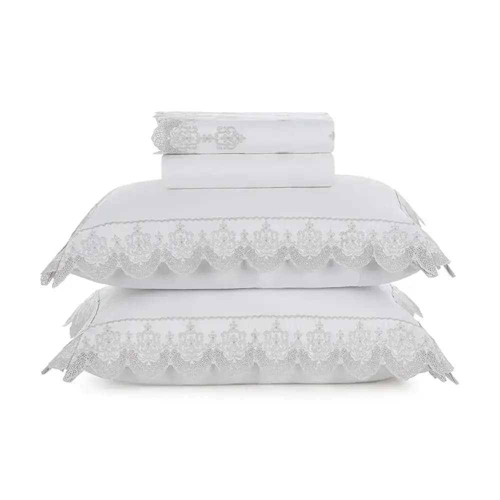 Jogo de Cama King Ricami 300 Fios Trussardi — King