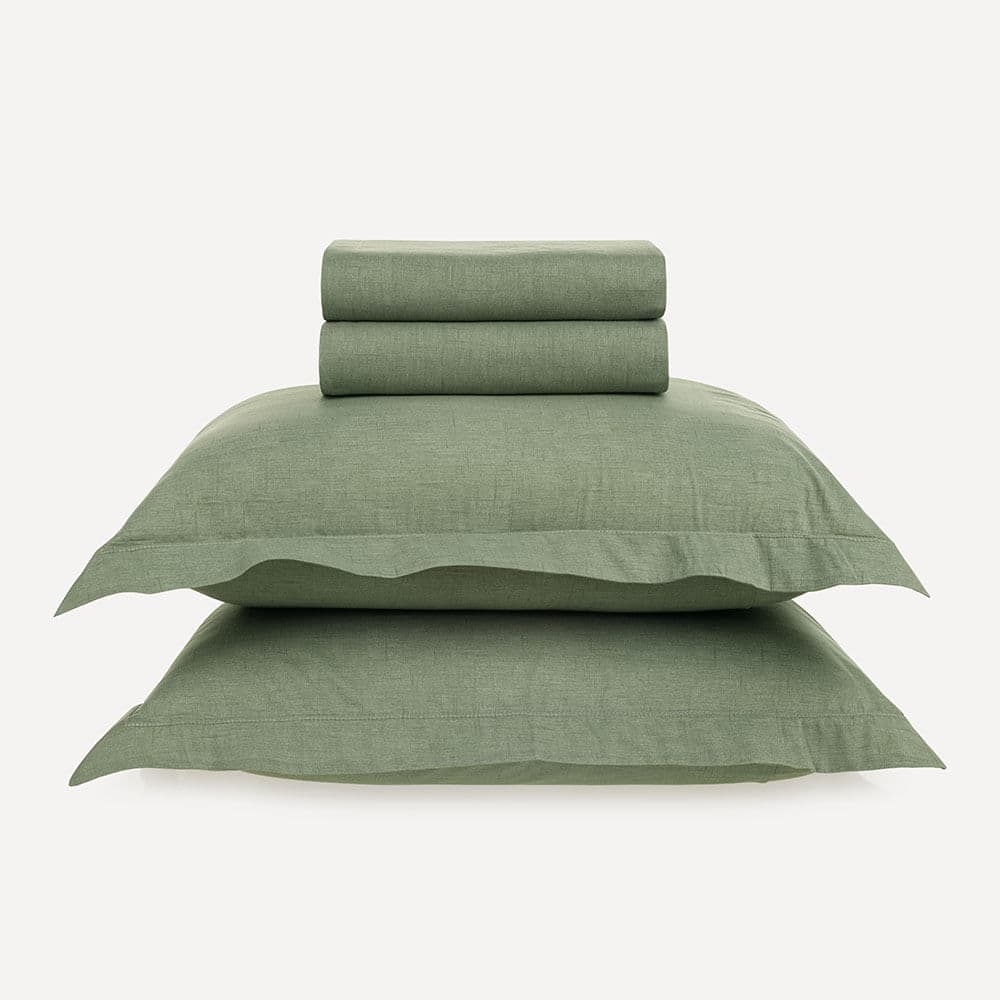 Jogo de Cama Queen 100% Algodão Tesso Verde