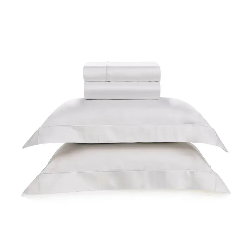 Jogo de Cama Queen Girelli 300 Fios Branco\/Branco Trussardi
