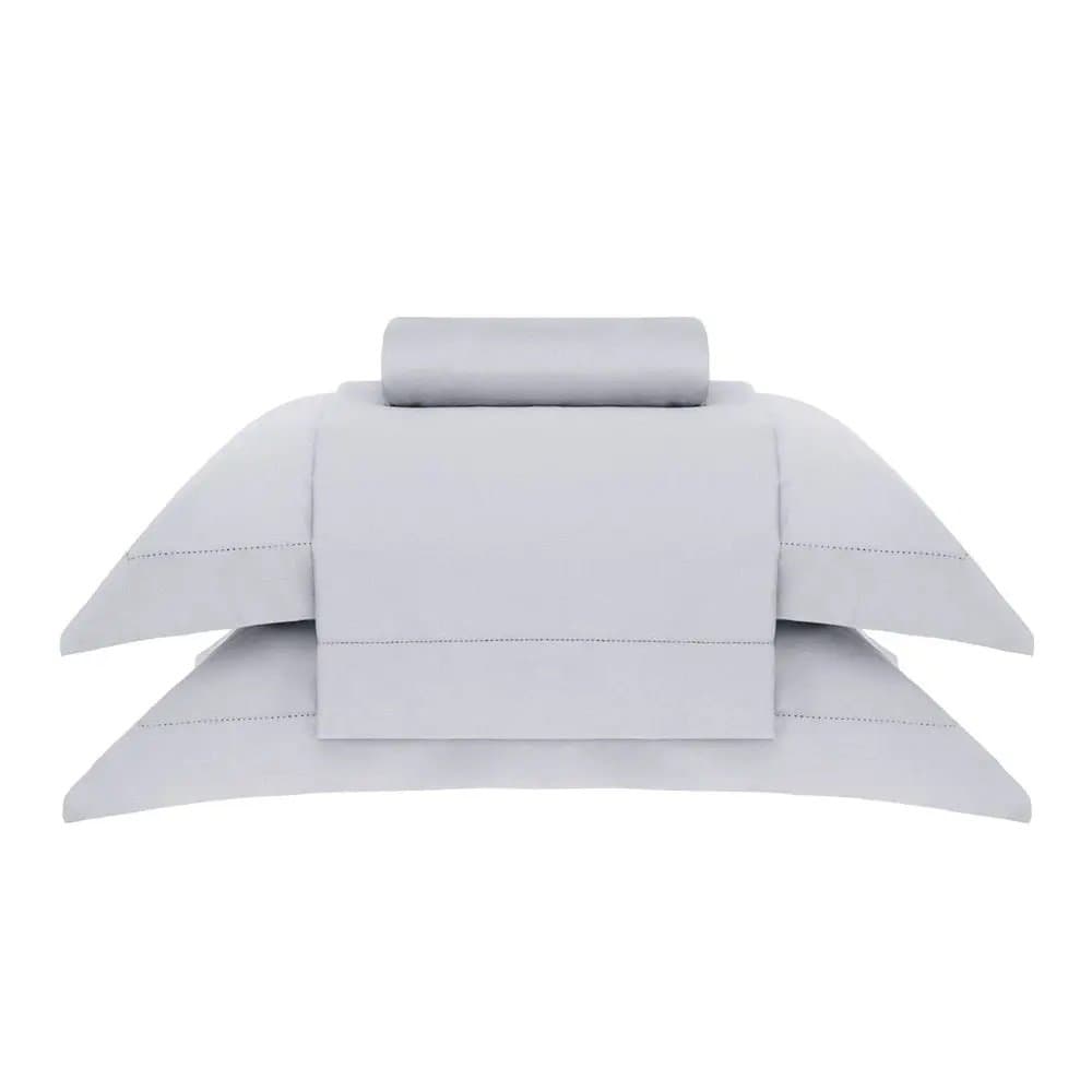 Jogo De Cama Super King New Colors 300 Fios Buddemeyer Prata