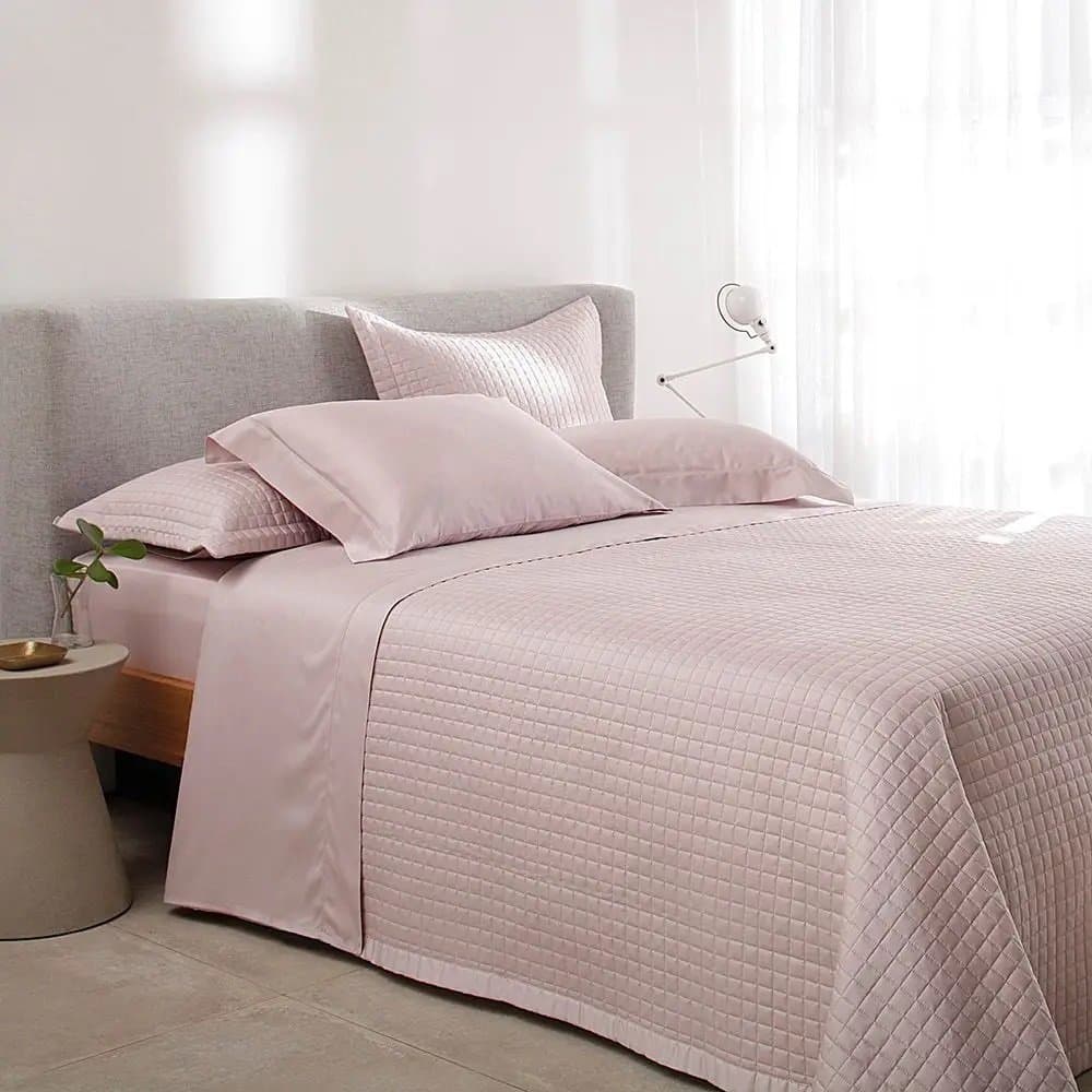 Jogo De Cama Super King New Colors 300 Fios Buddemeyer Rosa