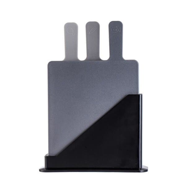Kit 3 Tábuas com Suporte Vertical para Carnes, Legumes e Pães Oikos