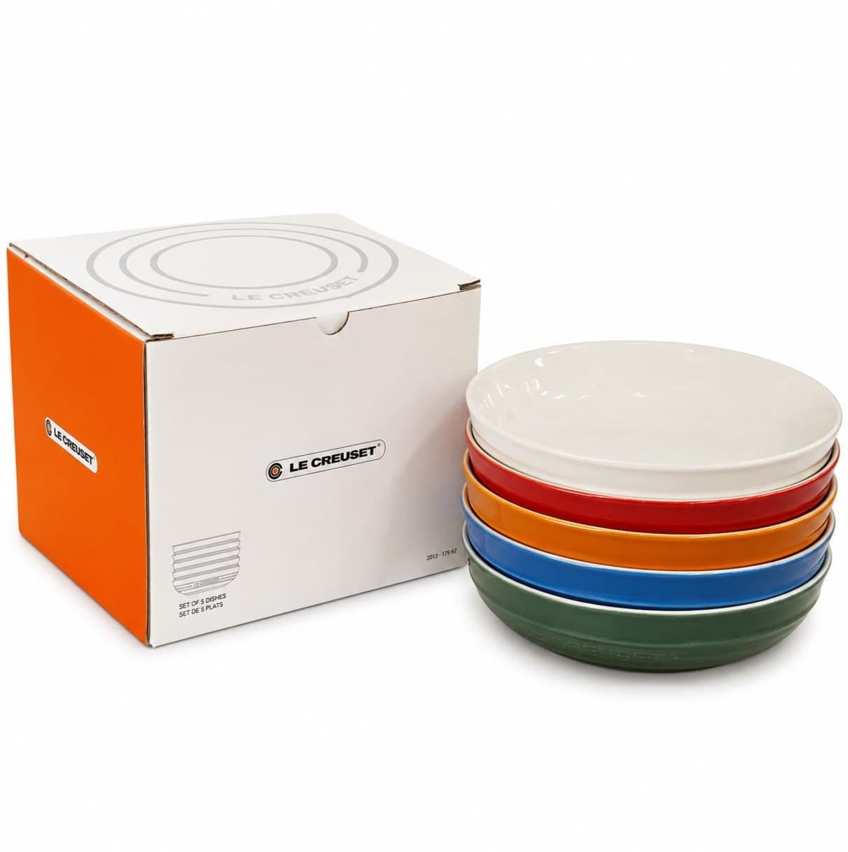 Kit 5 Pratos Fundos Le Creuset Multicolor 20 cm