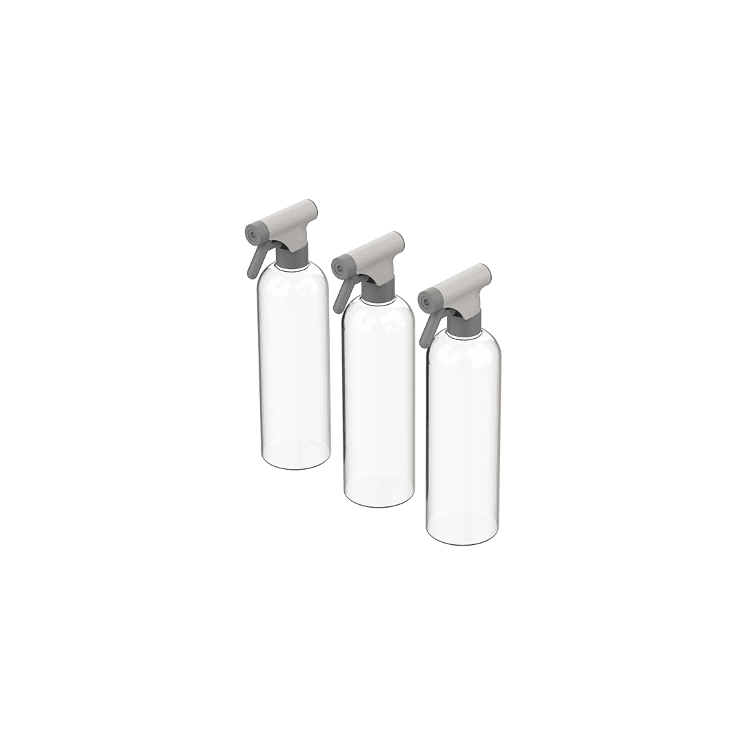 Kit Borrifadores 750ml Multiuso Ou 3 Peças Linha Flow