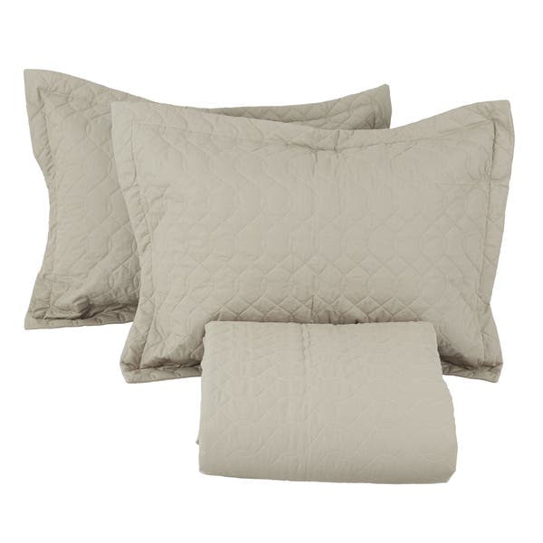 Kit Cobre Leito 3 Peças Premier Queen Khaki