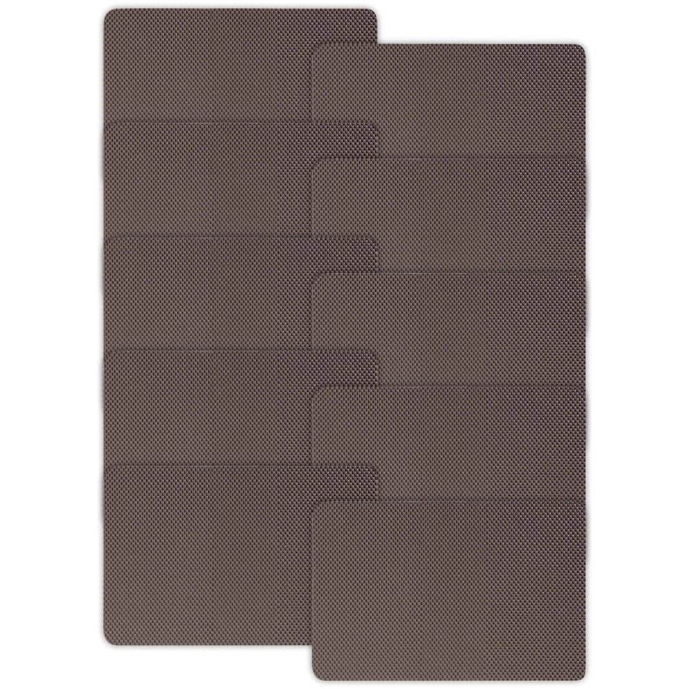 Kit Com 10 Lugar Americano Superfixo Chocolate - Copa&cia