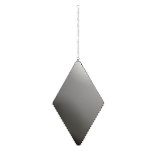 Kit de Espelhos Decorativos Diamante Cinza 3 Peças Conthey
