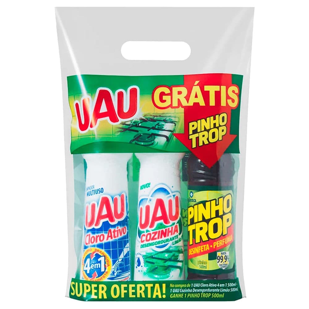 Kit de Limpeza 3 Peças - Uau
