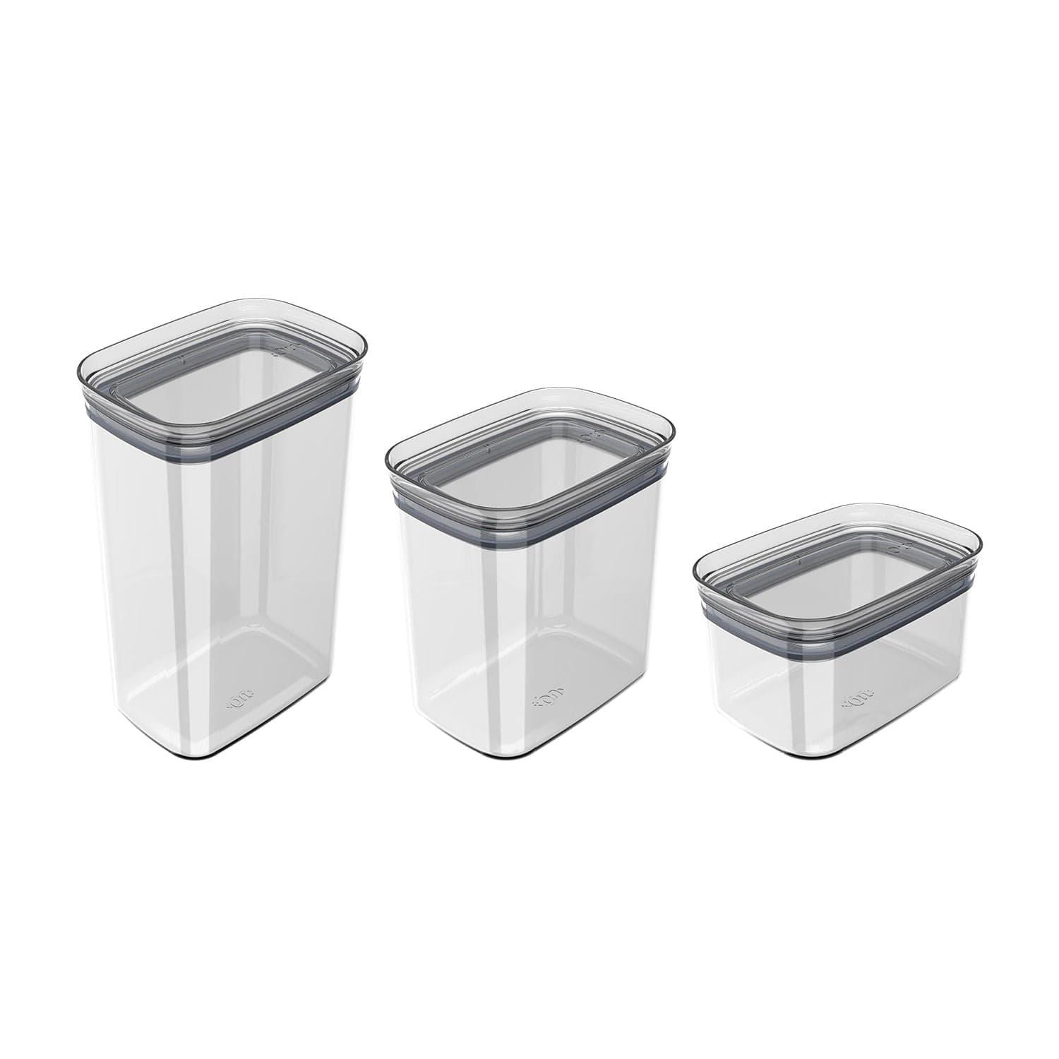 Kit de Potes Herméticos Modular Ou 3 Unidades Linha Block