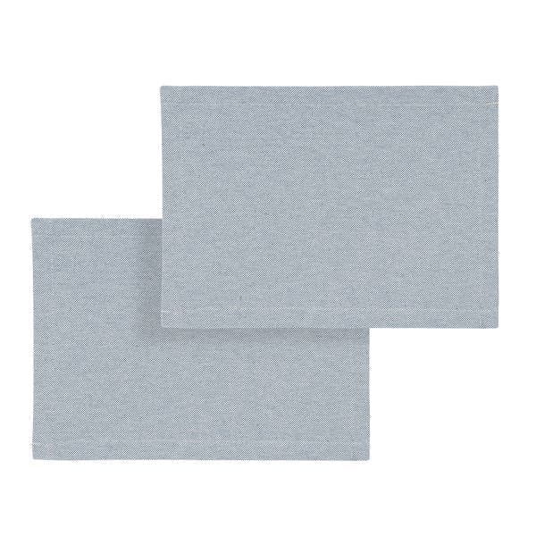 Kit Jogo Americano 2 Peças Retangular Liso Azul 36x50cm Speciatta