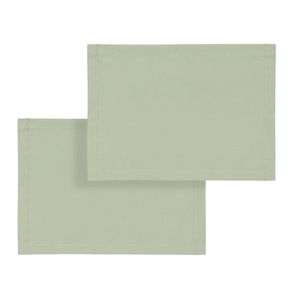 Kit Jogo Americano 2 Peças Retangular Liso Verde 36x50cm Speciatta