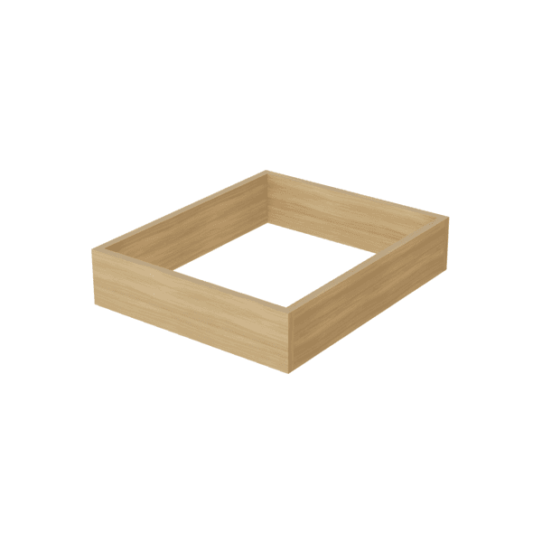 Kit Rodapé Multilinha MDF 10x40x47cm Nature Nesher