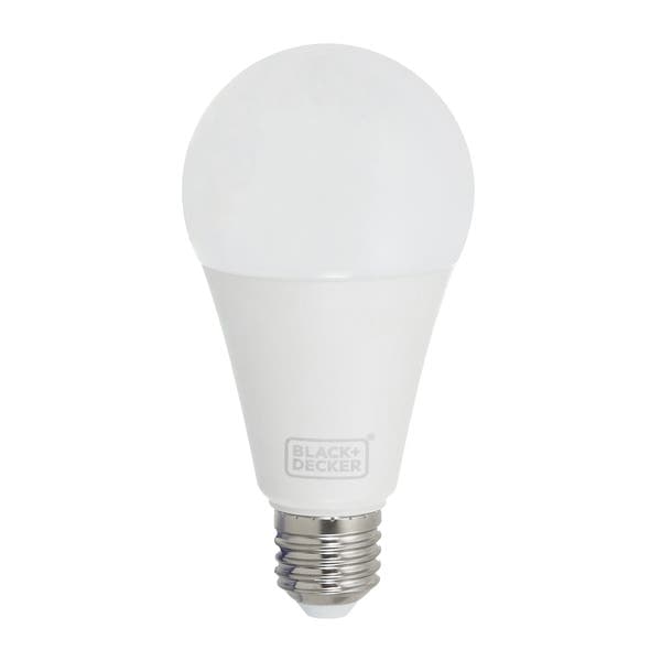 Lâmpada de LED E27 Bulbo 20W 1800lm Luz Amarela Bivolt Black + Decker