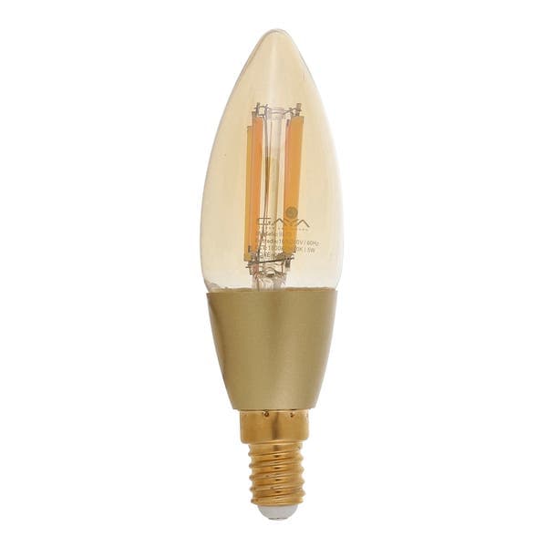 Lâmpada de LED Filamento E14 Vela 5W 400lm Luz RGB Bivolt Gaya