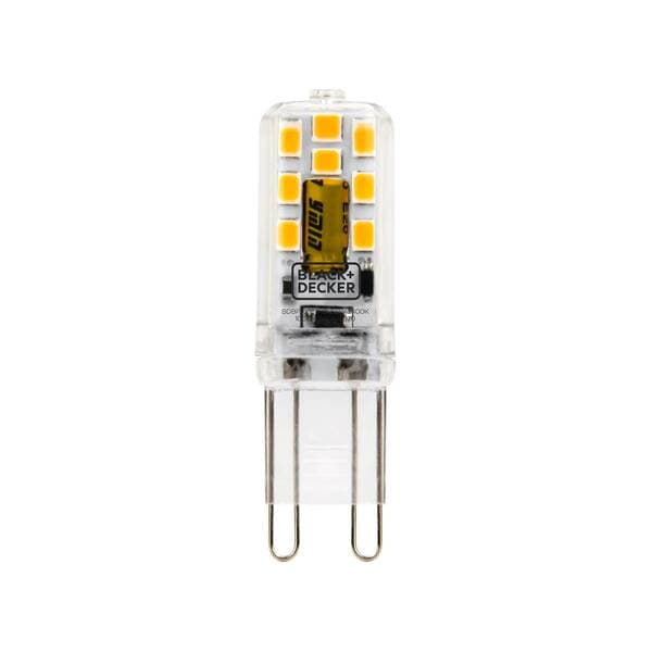 Lâmpada de LED G9 Bipino 2W 160lm Luz Amarela Bivolt Black + Decker