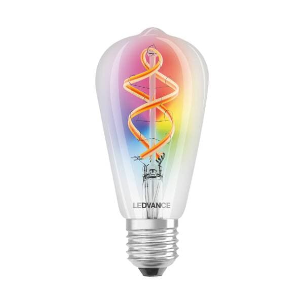 Lâmpada de LED Inteligente E27 Pêra 6W 500lm Luz RGB 220V Ledvance