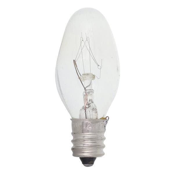 Lâmpada Incandescente E12 Vela 7W Luz Amarela 127V Sadokin