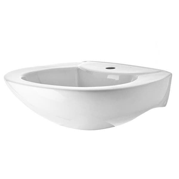 Lavatório para Coluna Luna 48x55x16,50cm Branco Icasa