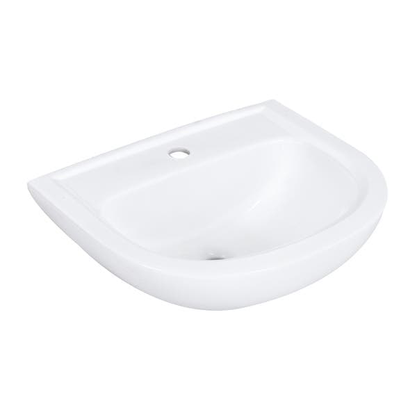 Lavatório para Coluna Oval 16,5x50x40cm Branco Etna Icasa