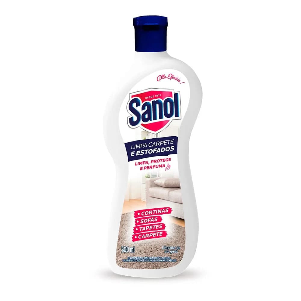Limpa Estofadose Carpetes 500mL - Sanol