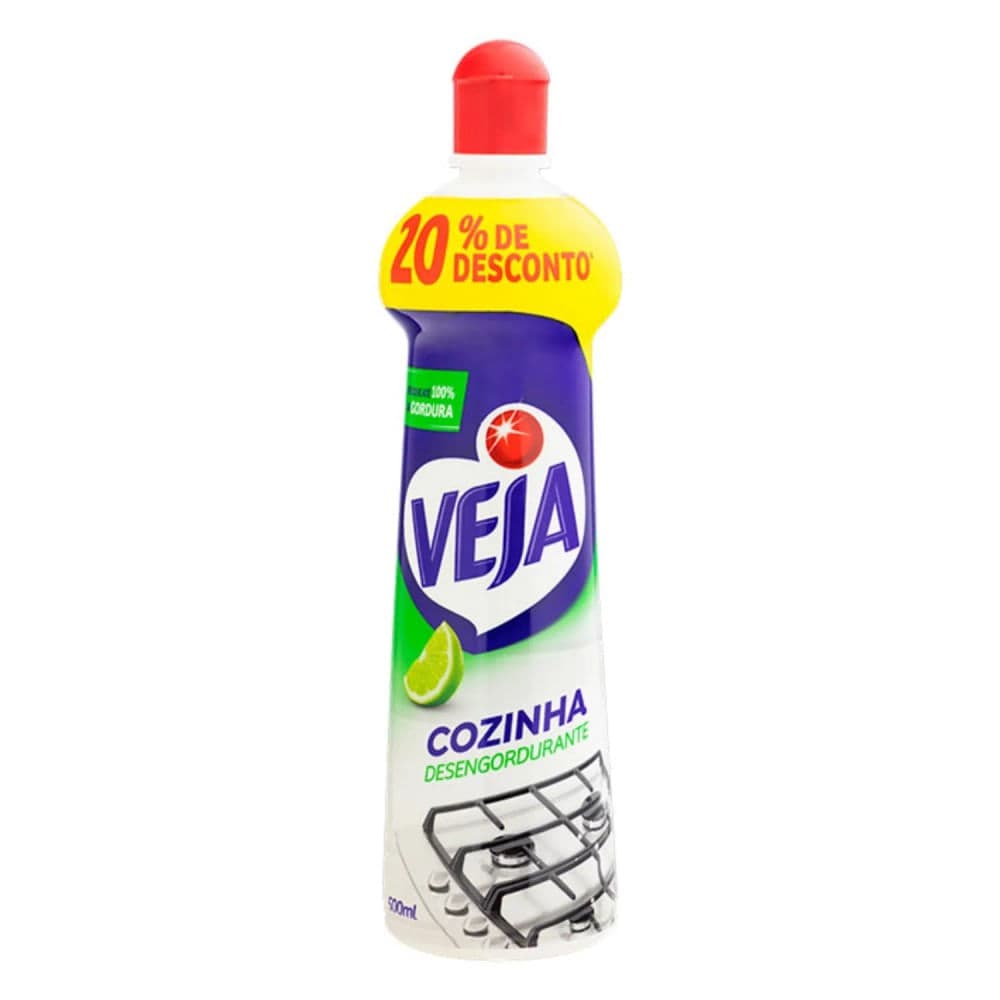 Limpador Multiuso Desengordurante Cozinha Limão 500mL - Veja