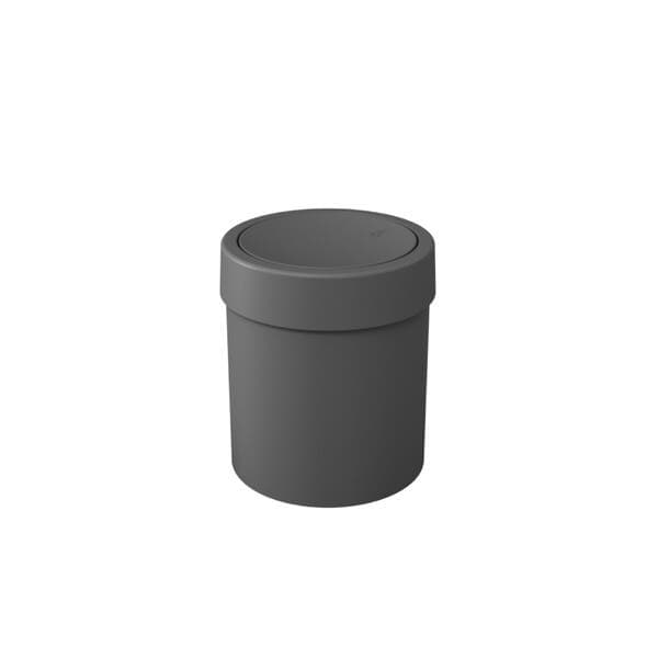 Lixeira 5L Basculante Cinza Chumbo Coza