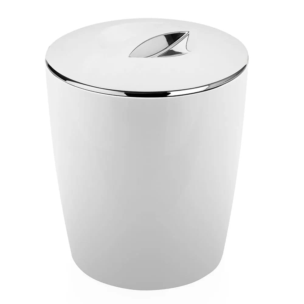 Lixeira Cromo Vitra 5l Branca - Ou