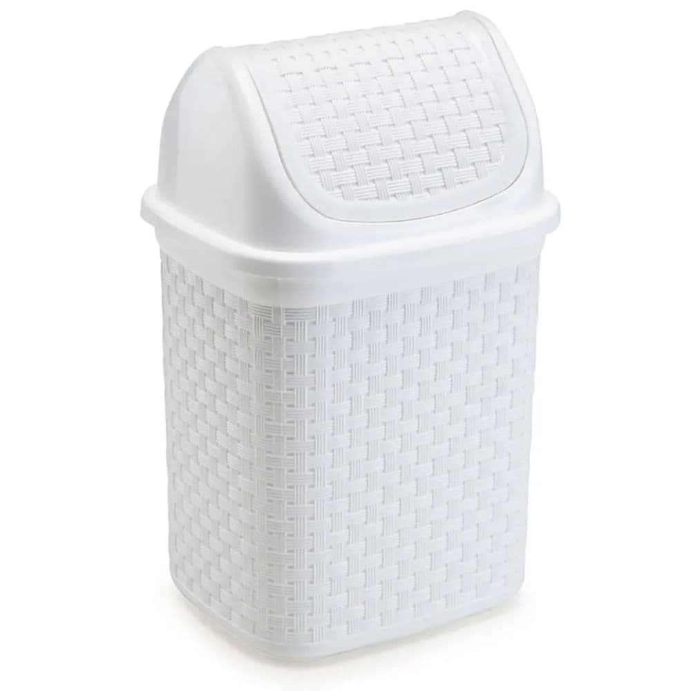 Lixeira de Pia Basculante Rattan 4,5l Branca - Nitron